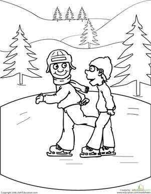 301x387 Ice Skating Worksheet