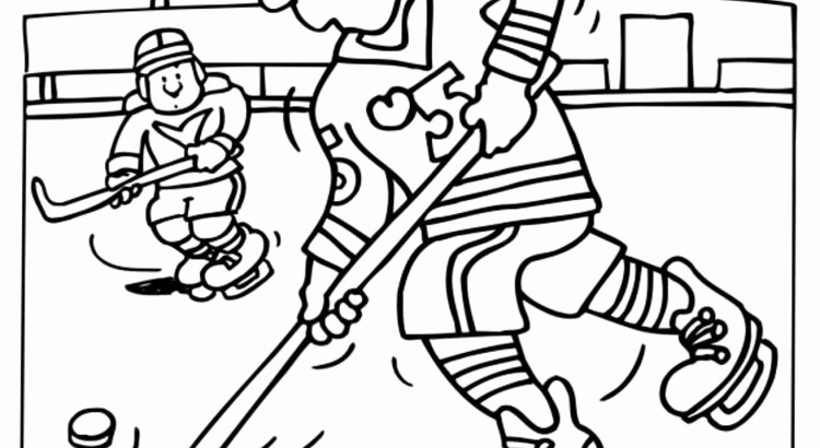 750x410 Exciting Hockey Coloring Pages Hockey Stick Coloring Pages