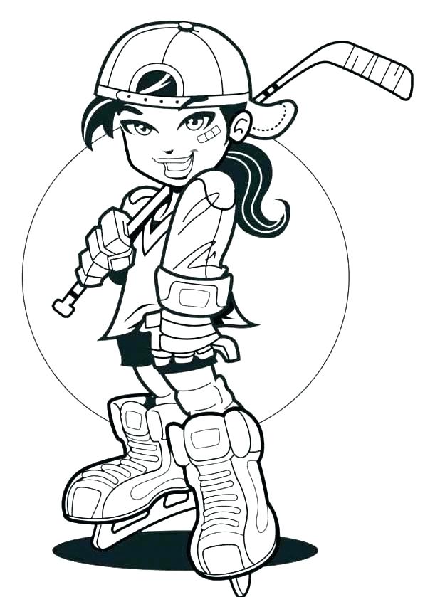 618x839 Hockey Coloring Page Flames Coloring Pages Hockey Color Pages