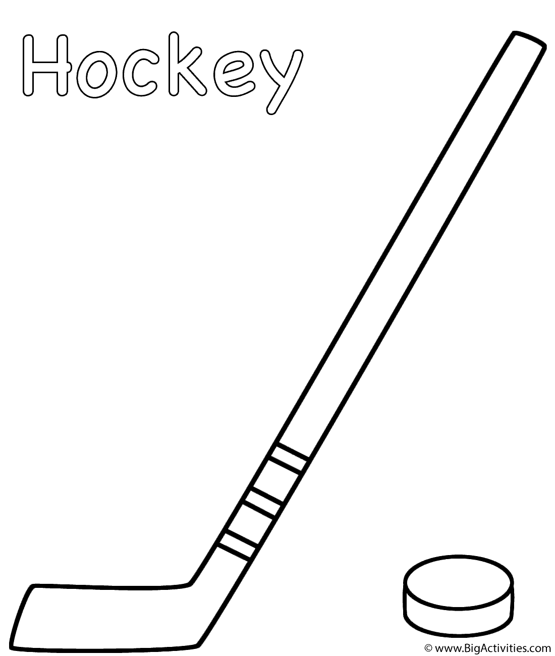 1100x1300 Hockey Stick With Puck