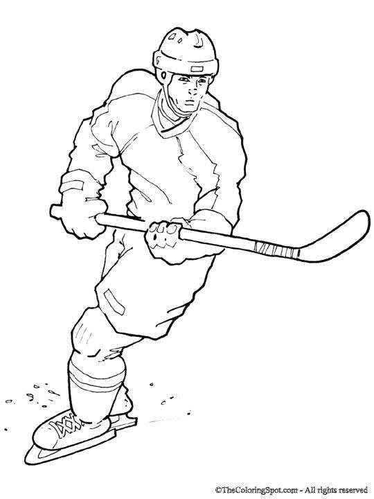 540x720 Nhl Worksheets For Kids Hockey Player