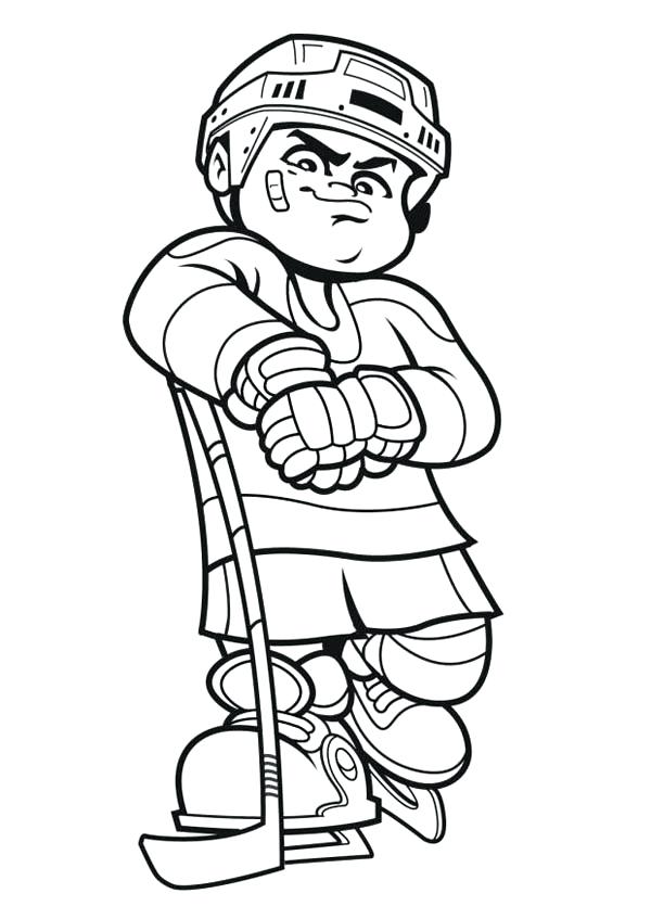 600x847 Printable Hockey Stick Coloring Page Wild Logo Wild Logo Coloring