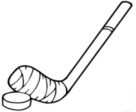 529x436 Hockey Stick Coloring Pages Drawing Board Weekly