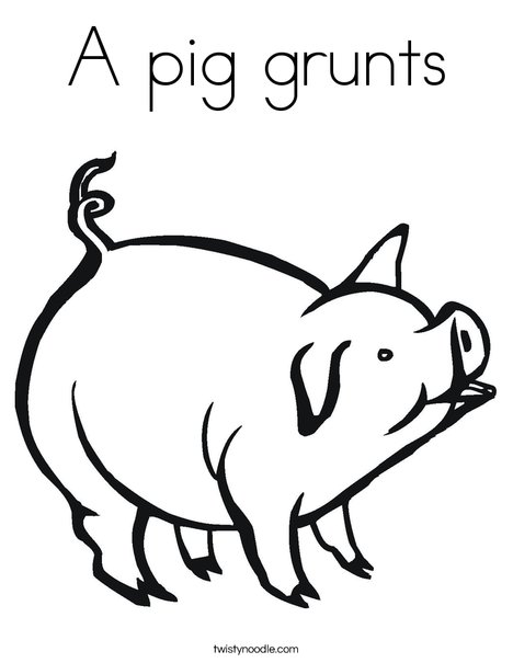 Hog Coloring Page