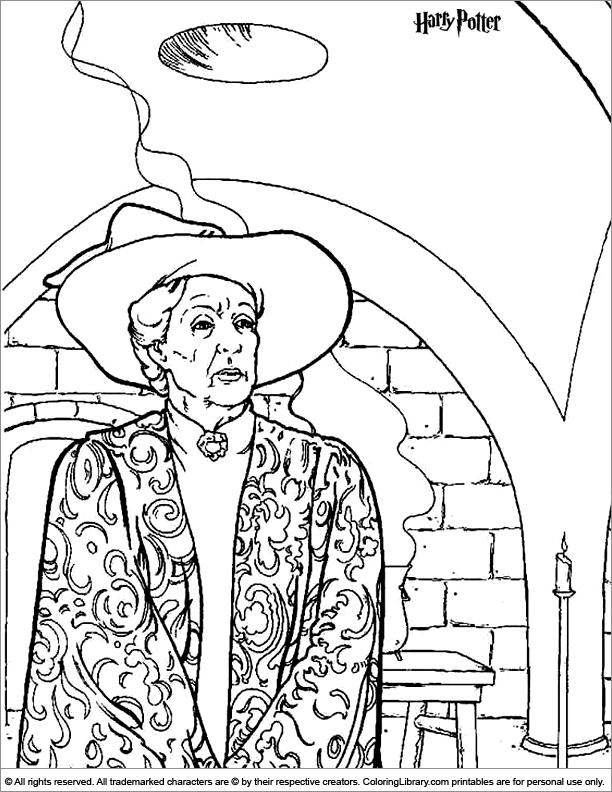 Hogwarts Castle Coloring Page