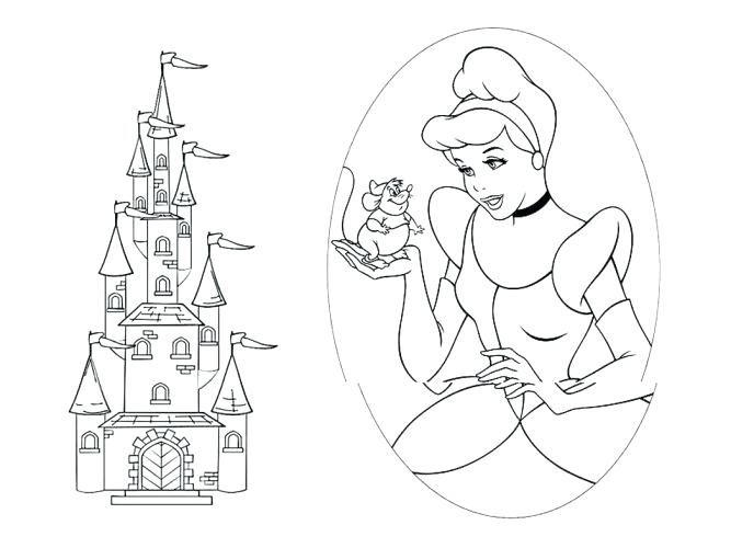 667x500 Incredible Castle Coloring Page Printable In Addition Free Pages