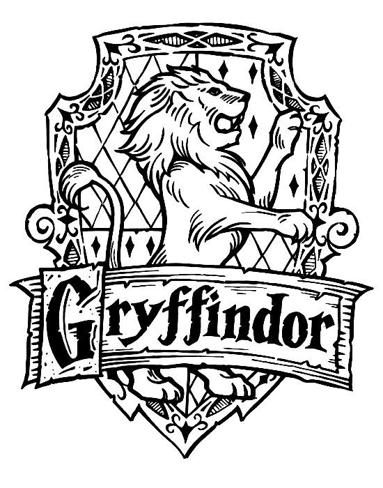 550x700 Harry Potter Hogwarts Gryffindor Crest Diy Harry Potter Stuff
