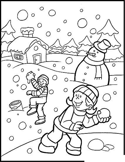 426x550 Holiday Coloring Page Winter Holiday Coloring Pages Color Bros