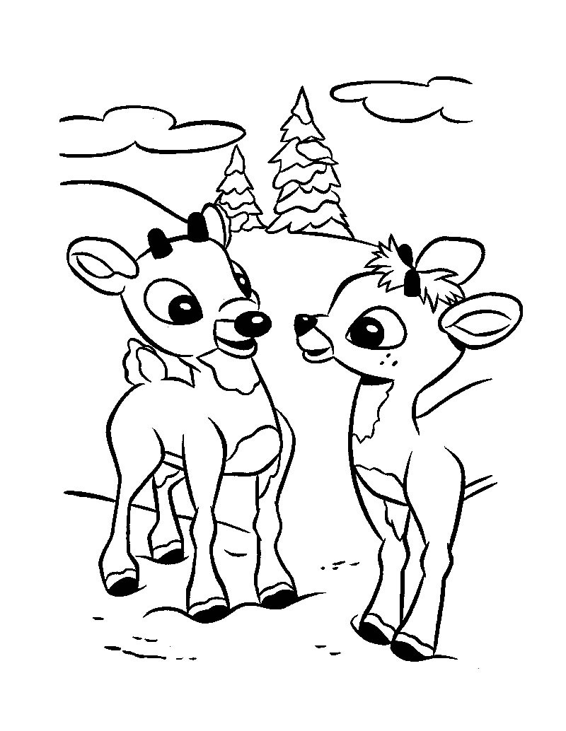 800x1034 Rudolph The Red Nosed Reindeer Coloring Pages