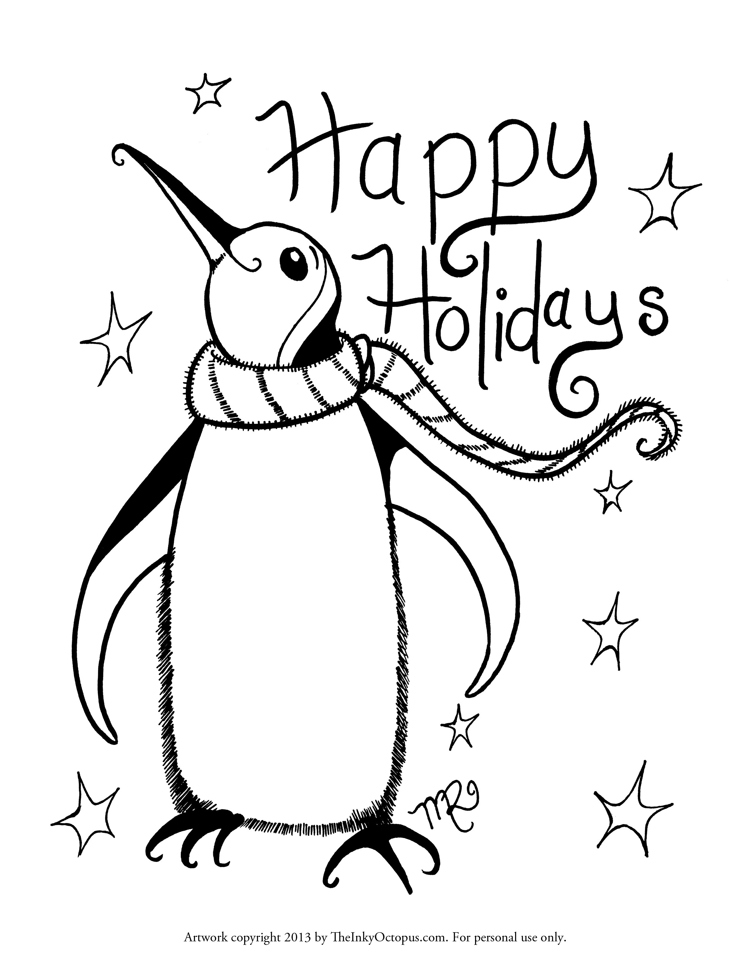 2550x3300 Popular Happy Holidays Coloring Pages March Best Of Holiday