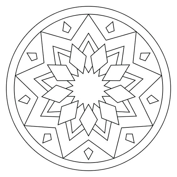 564x564 Online Color Pages Holiday Coloring Online Color Mandala Online