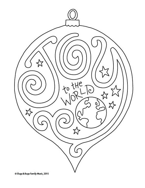 570x738 Joy To The World Christmas Coloring Page Kids Holiday