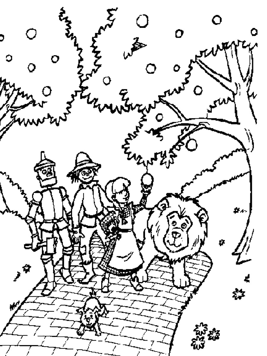 900x1200 Important Wizard Of Oz Pictures To Color Fade