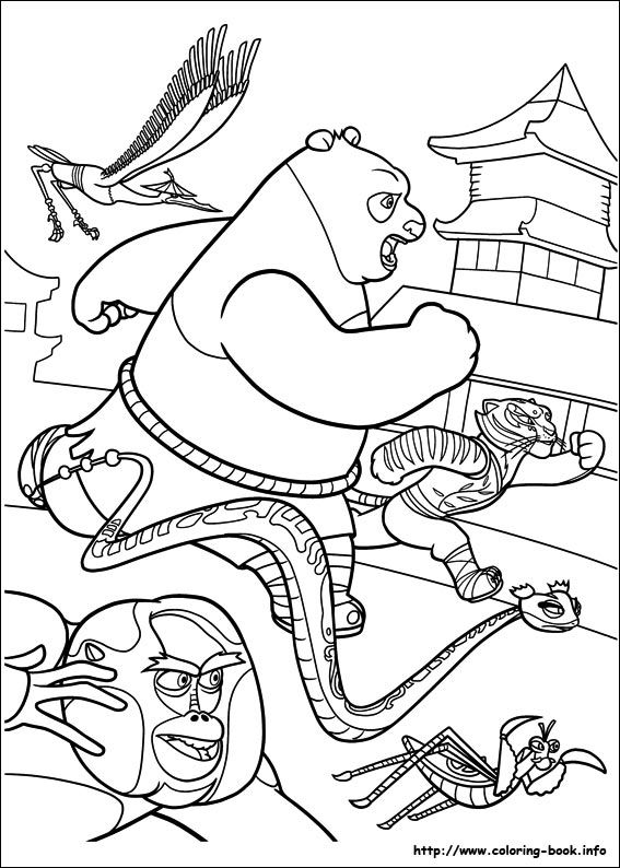 567x794 Kung Fu Panda 2 Coloring Picture Home Ed Bookmovie Themed