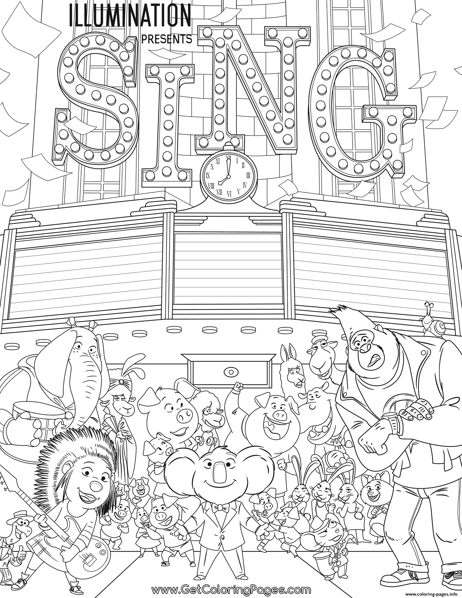 1600x2070 Print Movie Sing Coloring Pages And The Teachers
