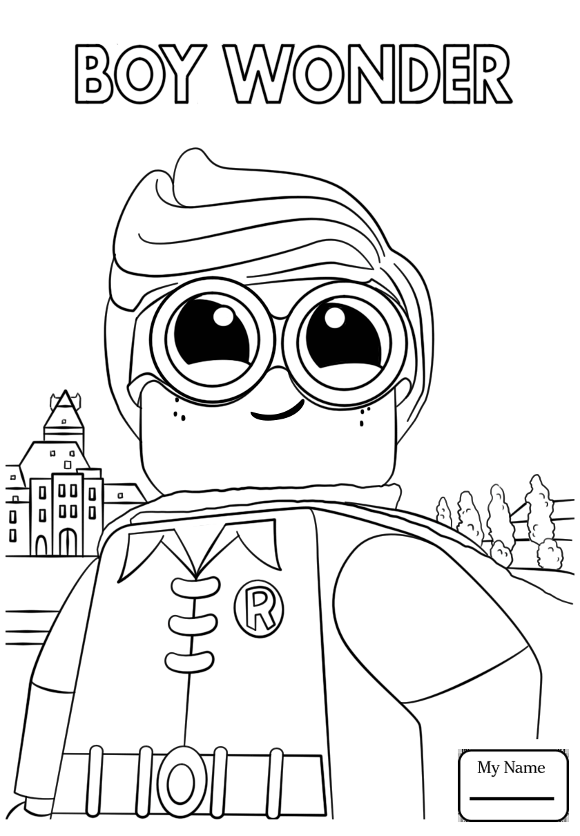 840x1210 Coloring Pages For Kids Lego Boy Wonder The Batman Movie