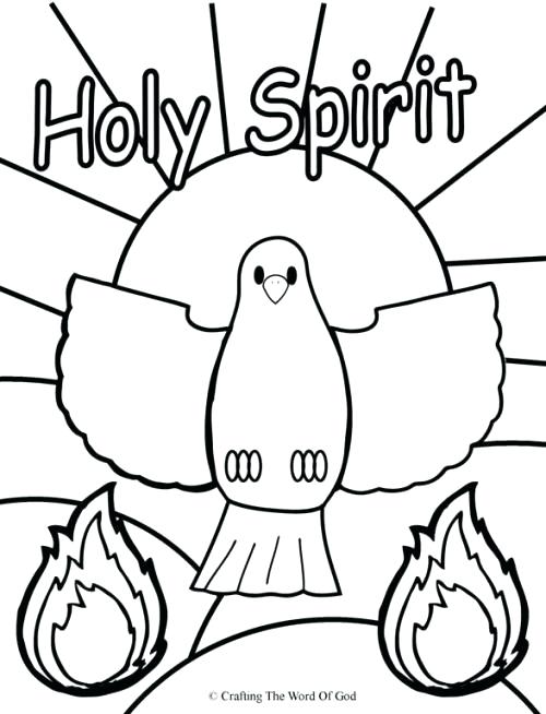 500x654 Holy Spirit Coloring Page Holy Bible Free Printable Holy Spirit