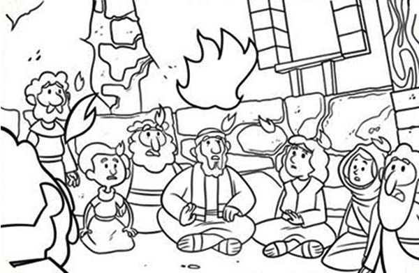 600x392 Pentecost Coloring Page Commerating The Descent Of Holy Spirit