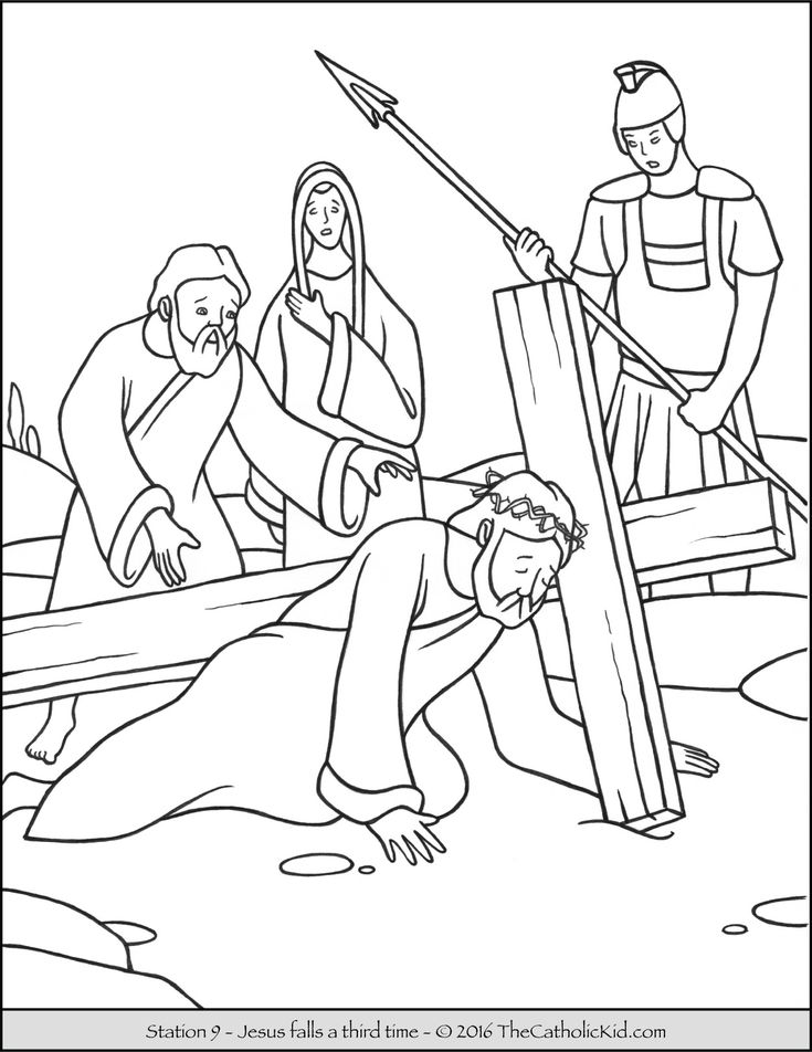 735x952 14 Best Stations Of The Cross Coloring Pages Images