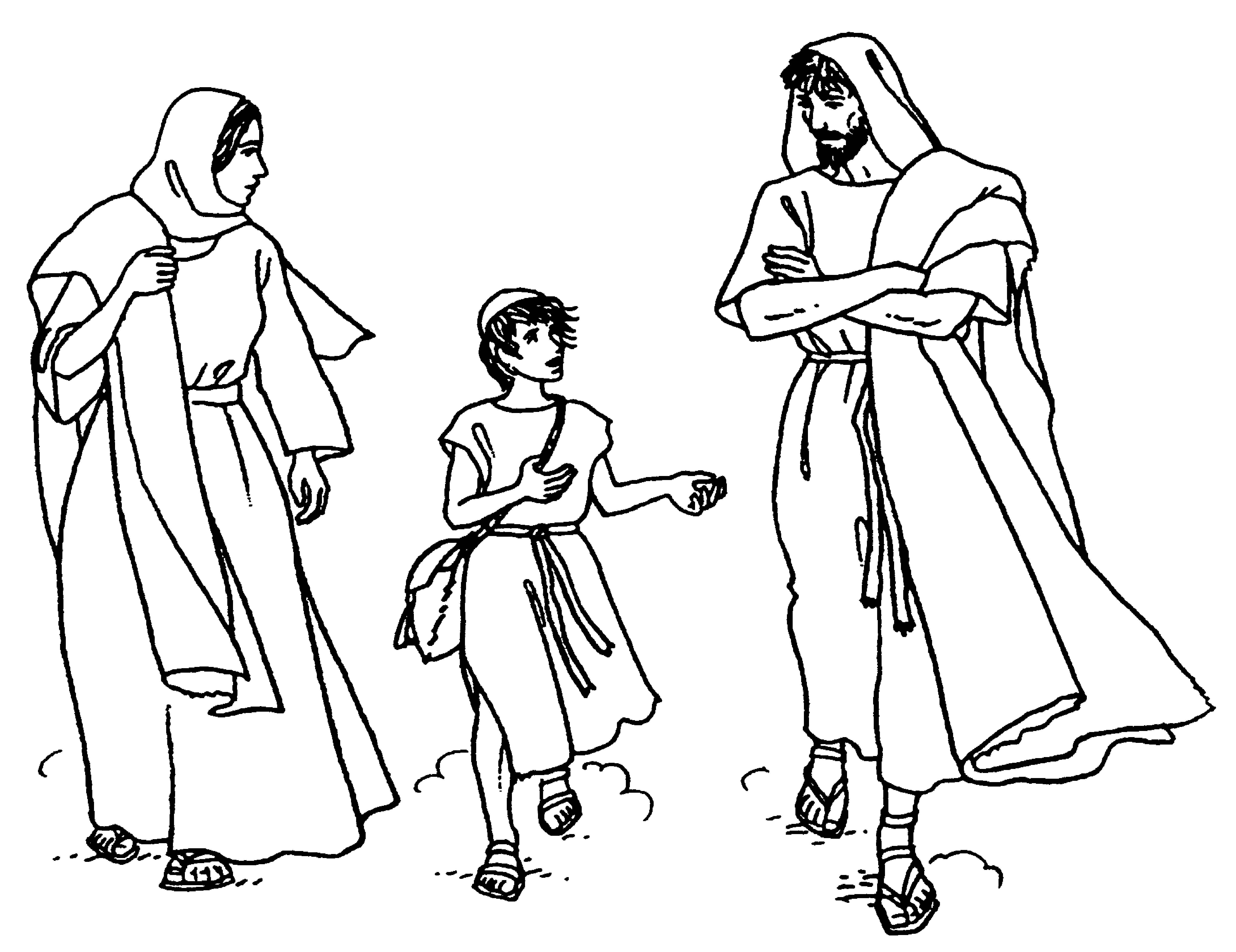 5824x4488 Holy Family Coloring Pages