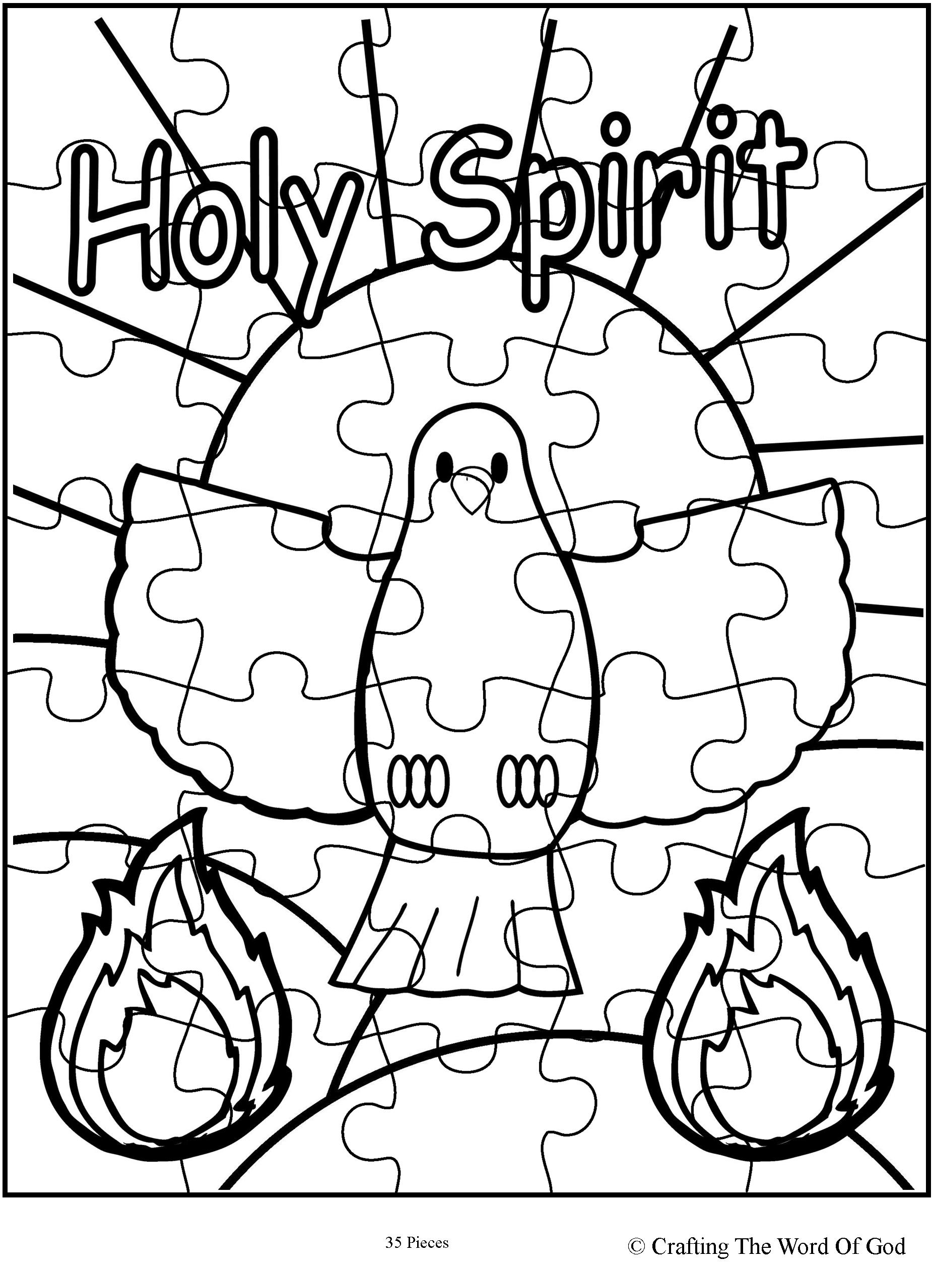 1852x2512 Holy Spirit Puzzle Activity Sheet Crafting The Word Of God