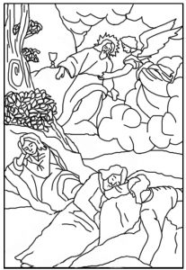 207x300 Free Coloring Page ~ Holy Week ~ On The Mount Of Olives