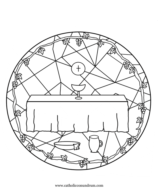 670x800 The Triduum Begins!! And Our Holy Thursday Coloring Page