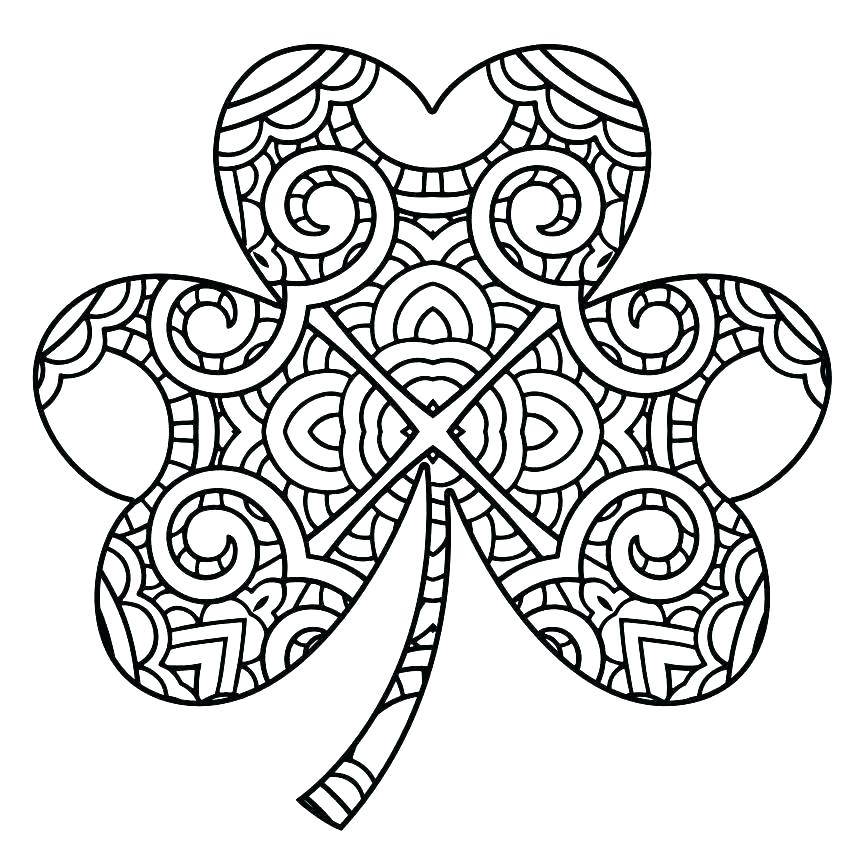 863x863 Shamrock Coloring Page Holy Trinity Coloring Pages Printable