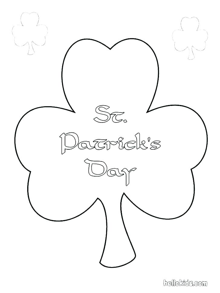 728x971 Shamrock Coloring Page Shamrock Coloring Pages Images Shamrock