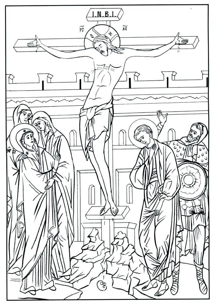 728x1024 Holy Week Coloring Pages Free