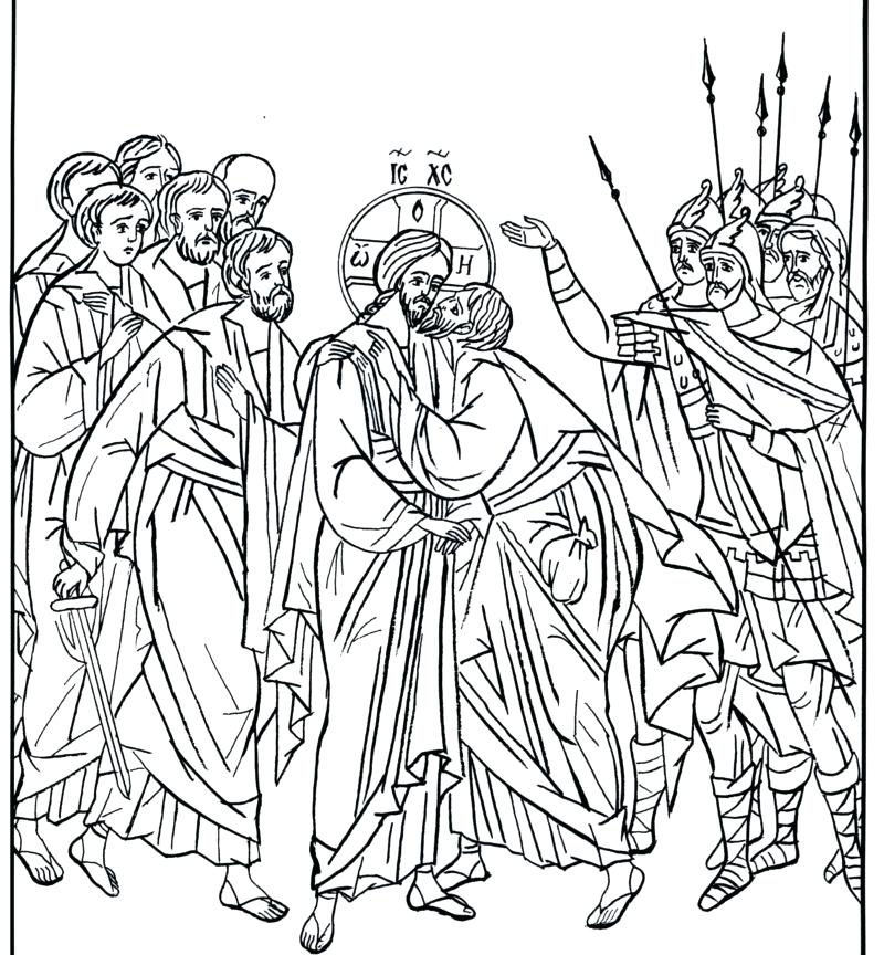 800x864 Holy Week Coloring Pages Free Bible Pray In The Garden Of Holly