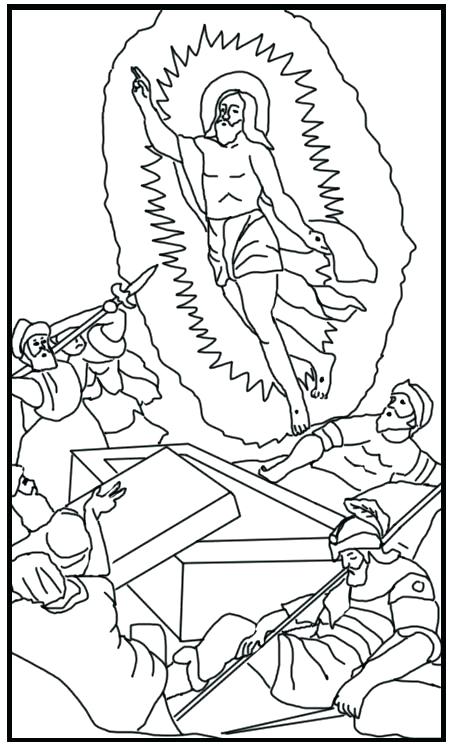 455x748 Resurrection Coloring Pages