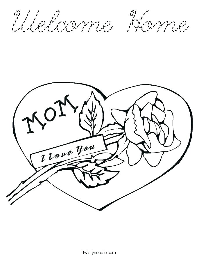 685x886 Home Coloring Pages Home Coloring Pages Welcome Home Coloring