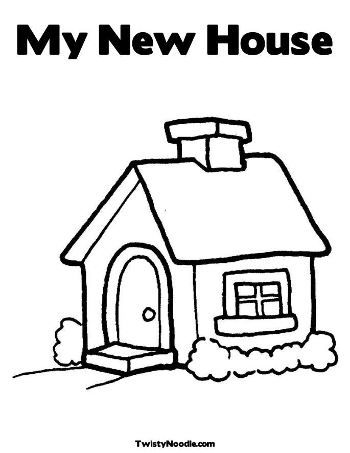 685x886 My New Home Coloring Pages For Kids My New House Coloring Page