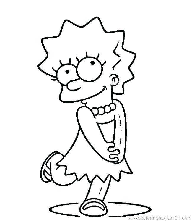 650x747 Bart Simpson Coloring Pages