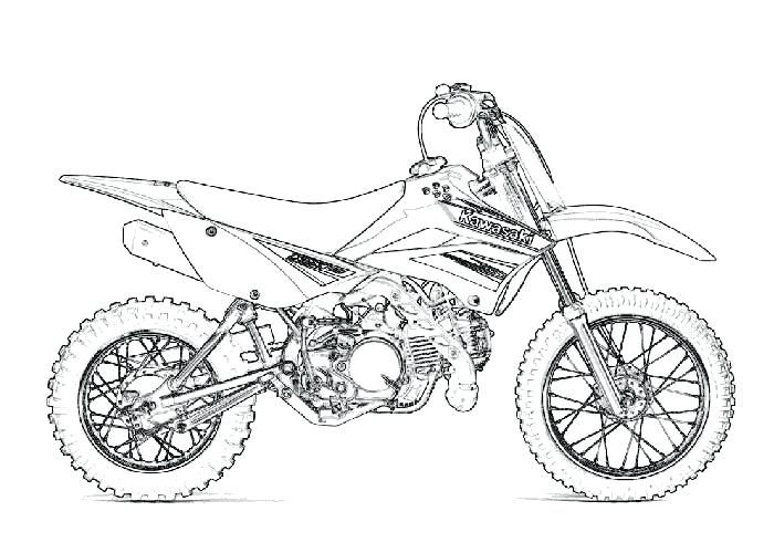 700x500 Dirt Bike Color Pages Dirt Bike Coloring Pages A Honda Dirt Bike