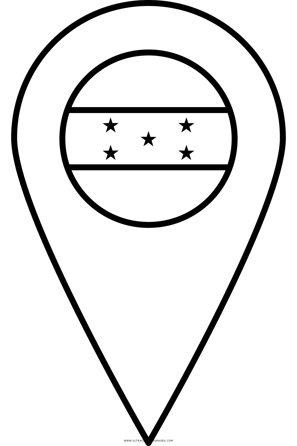 1000x1500 Honduras Coloring Page