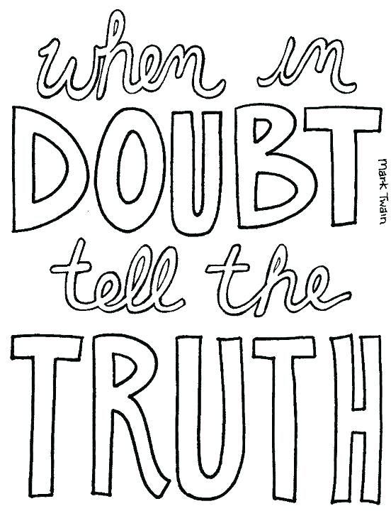552x720 Coloring Honesty Coloring Page