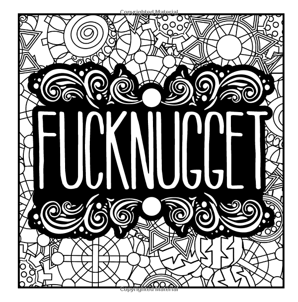 600x609 A Swear Word Coloring Book For Adults Sweary Af F