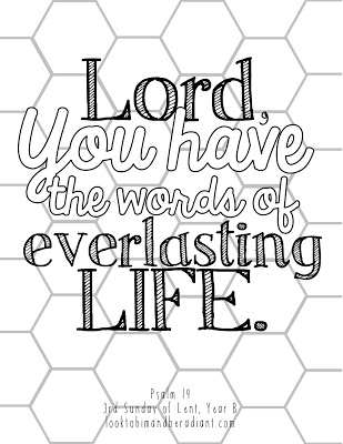 309x400 Look To Him And Be Radiant Sweeter Than Honey Coloring Pages {March}
