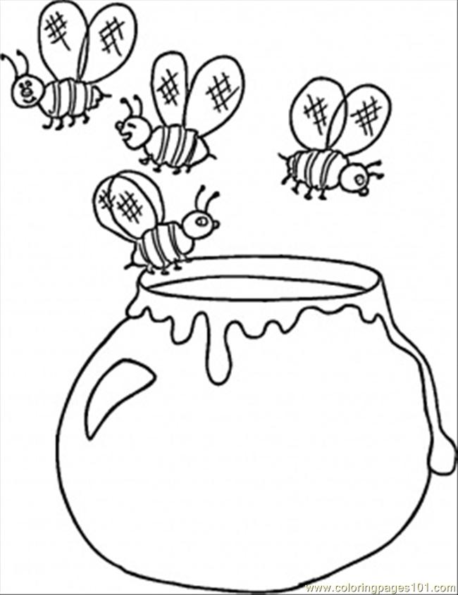 650x845 Honey Pot Coloring Pages