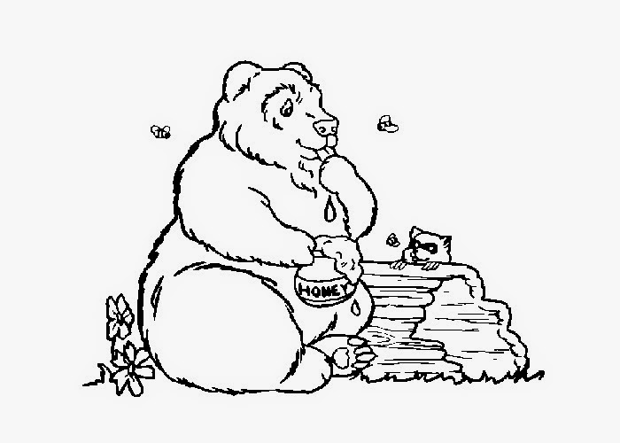 700x500 Honey Coloring Pages