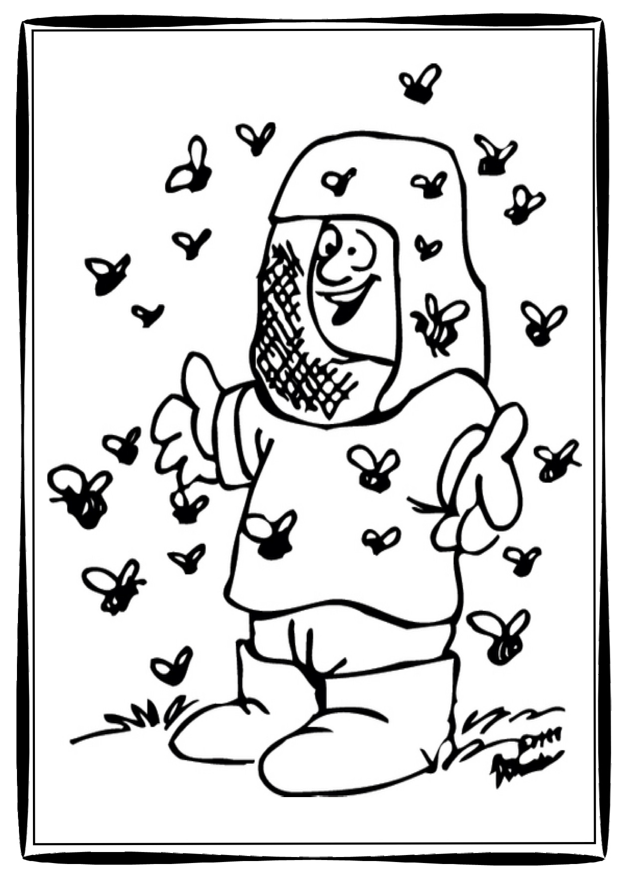 1239x1754 Bee Coloring Pages Educational Activity Sheets And Puzzles