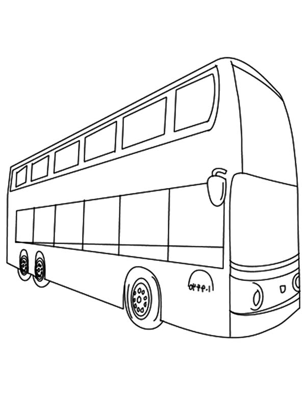600x775 Double Decker Bus Line Coloring Page. Like The Kmb Bus Or Citybus