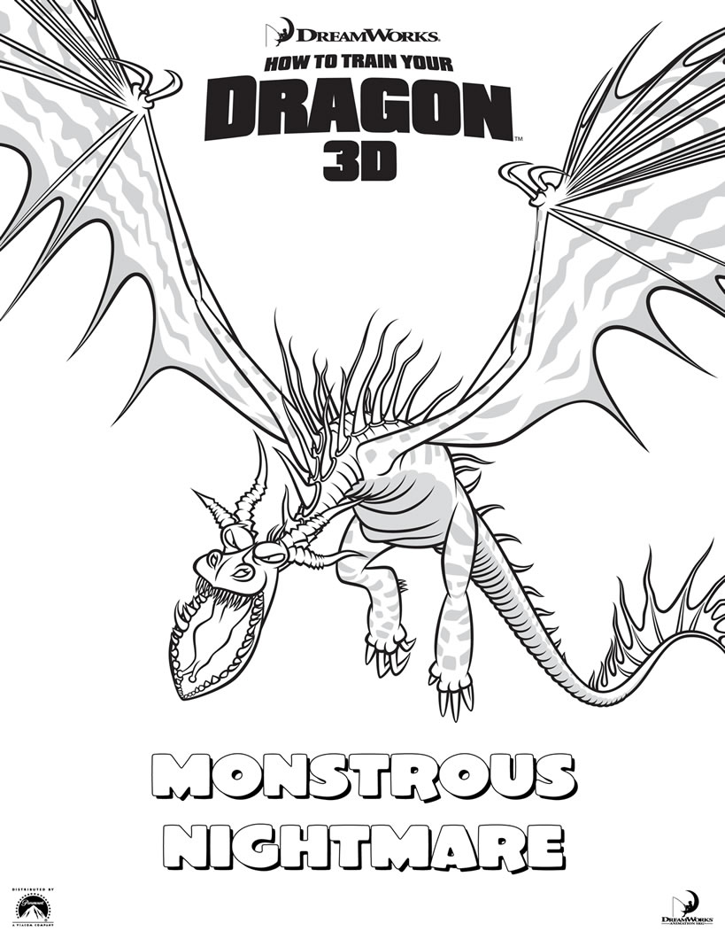 819x1060 How To Train Your Dragon Coloring Pages