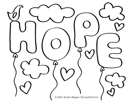453x350 Cancer Ribbon Coloring Page Hope Coloring Sheet Designed By Paper
