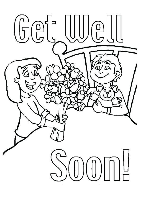 595x842 Get Well Coloring Pages Get Well Soon Card Free Printable Apps