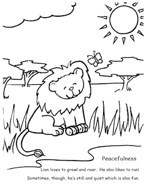 300x388 7 Free Colouring Pages For Kids On Positive Values