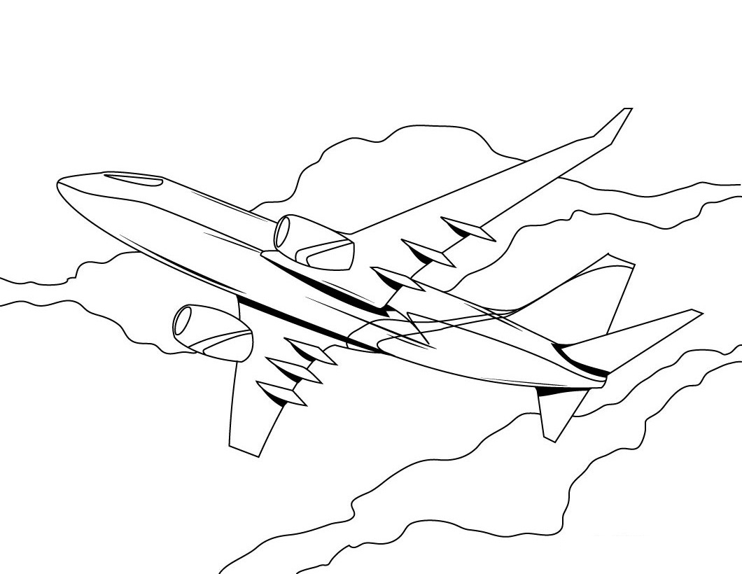 1060x820 Awesome Airplanes Coloring Pages Gallery Printable Coloring Sheet