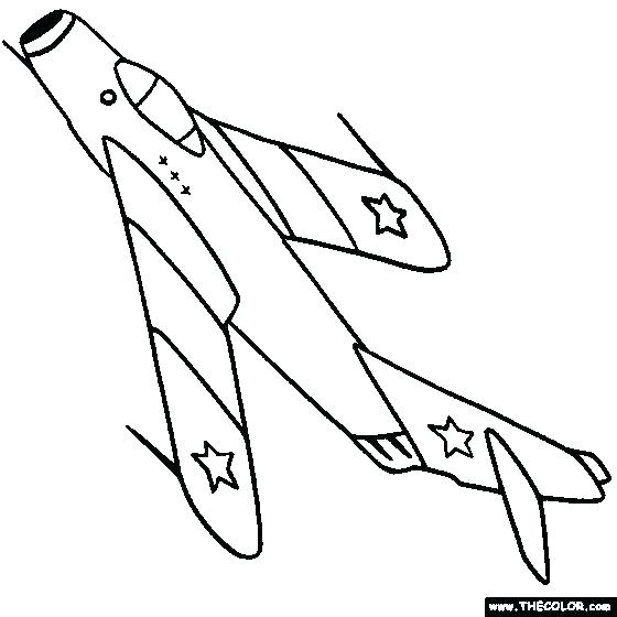 560x560 Fighter Jet Coloring Pages
